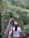 Puente colgante en el teleférico