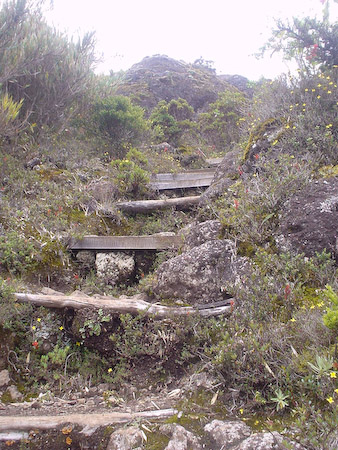 Caminata empinada
